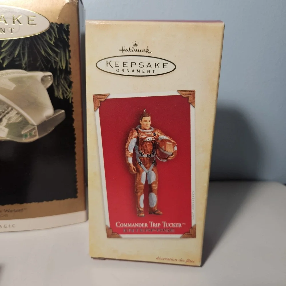 LOT 5 STAR TREK KEEPSAKE‎ Hallmark Ornaments Magic Romulan Warbird Spock Tucker
